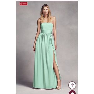 Vera Wang Strapless Bridesmaid Dress